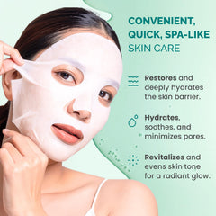 PLANTIFIQUE aloe vera essence mask soothing hydration for tired skin.