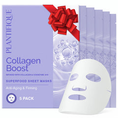 PLANTIFIQUE collagen-boost mask pack closeup for smoother skin potential
