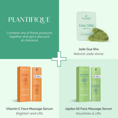 Plantifique Gua Sha jade stone closeup showing authentic jade and smooth glide