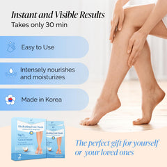 Plantifique Korean Foot Mask ingredients coconut avocado shea for moisture.