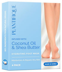 Plantifique Foot Mask worn for a relaxing at-home spa session