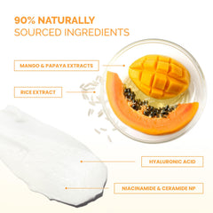 PLANTIFIQUE includes rice extract and soluble collagen for smoother texture and natural radiance.