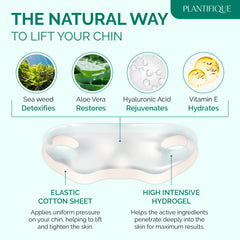 PLANTIFIQUE V-Line Collagen Mask packaging highlights easy 5-pack convenience.