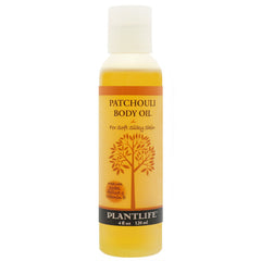 Plantlife Patchouli Body Oil bottle ready for daily use, delivering hydration and a calming aroma.