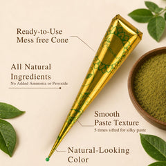 Plantovika close-up of smooth henna paste texture for easy even application
