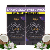 Play Pits Love Scent deodorant 2-pack front view for all ages