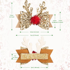 Playful Cat clip features reindeer antlers for whimsical holiday look