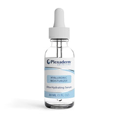 Plexaderm Hyaluronic Moisturizer bottle-pump shows hydrating formula for daily use