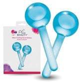 Plum Beauty Facial Ice Globes set packshot shows two cooling tools for at home spa like skincare.