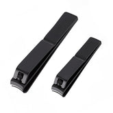 Pmyuent black nail clipper (large) for toenails with ergonomic grip for precise trimming