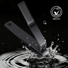 Pmyuent black nail clipper (small) for fingernails with ergonomic grip and control