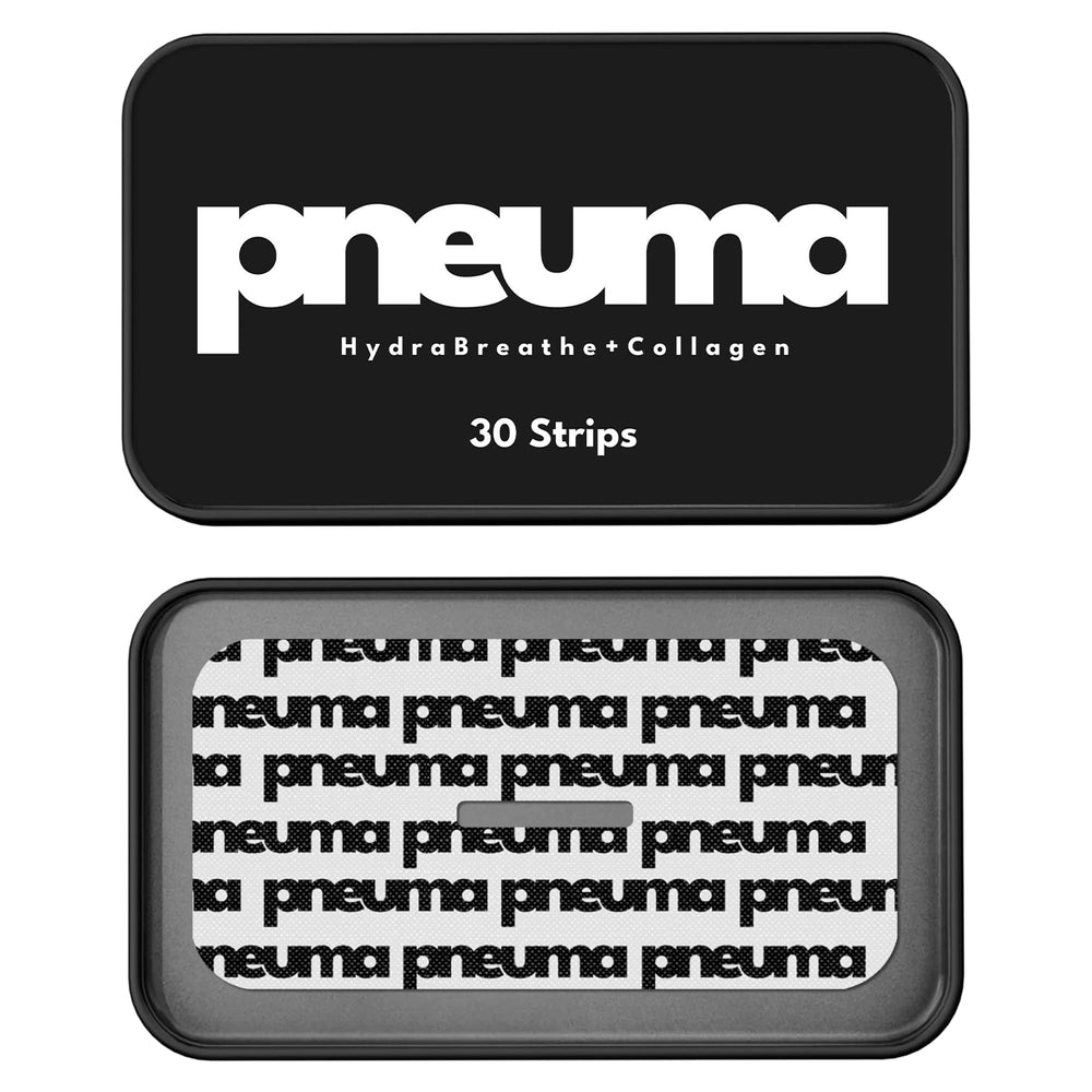 PNEUMA vegan collagen strips 30-count pack ideal for overnight hydration routine