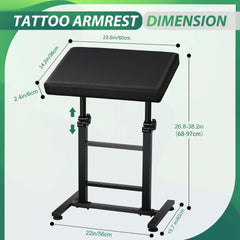 Poarmeey Armrest sturdy-steel-frame emphasizes durable construction.