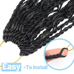 Pojui pre-looped braids ease enables quick, beginner-friendly styling sessions.