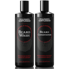 Polished Gentleman beard wash bottle for daily cleansing and beard maintenance