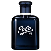 Polo 67 bottle front view shows bold citrus and woody notes for confident daytime wear.