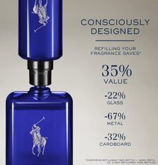 Polo Blue seaside inspired scene communicates timeless casual elegance.