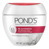POND’S Rejuveness face cream jar closeup showing rich hydration for smoother skin.