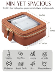 Popvibe premium faux leather detail highlights scratch resistance and luxurious hardware.