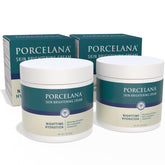 Porcelana Nighttime Hydration Cream bottle for easy nightly routine and skin tone balance.