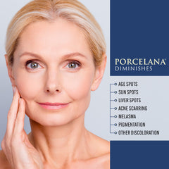 Porcelana Nighttime Hydration Cream packaging front communicates premium skincare.