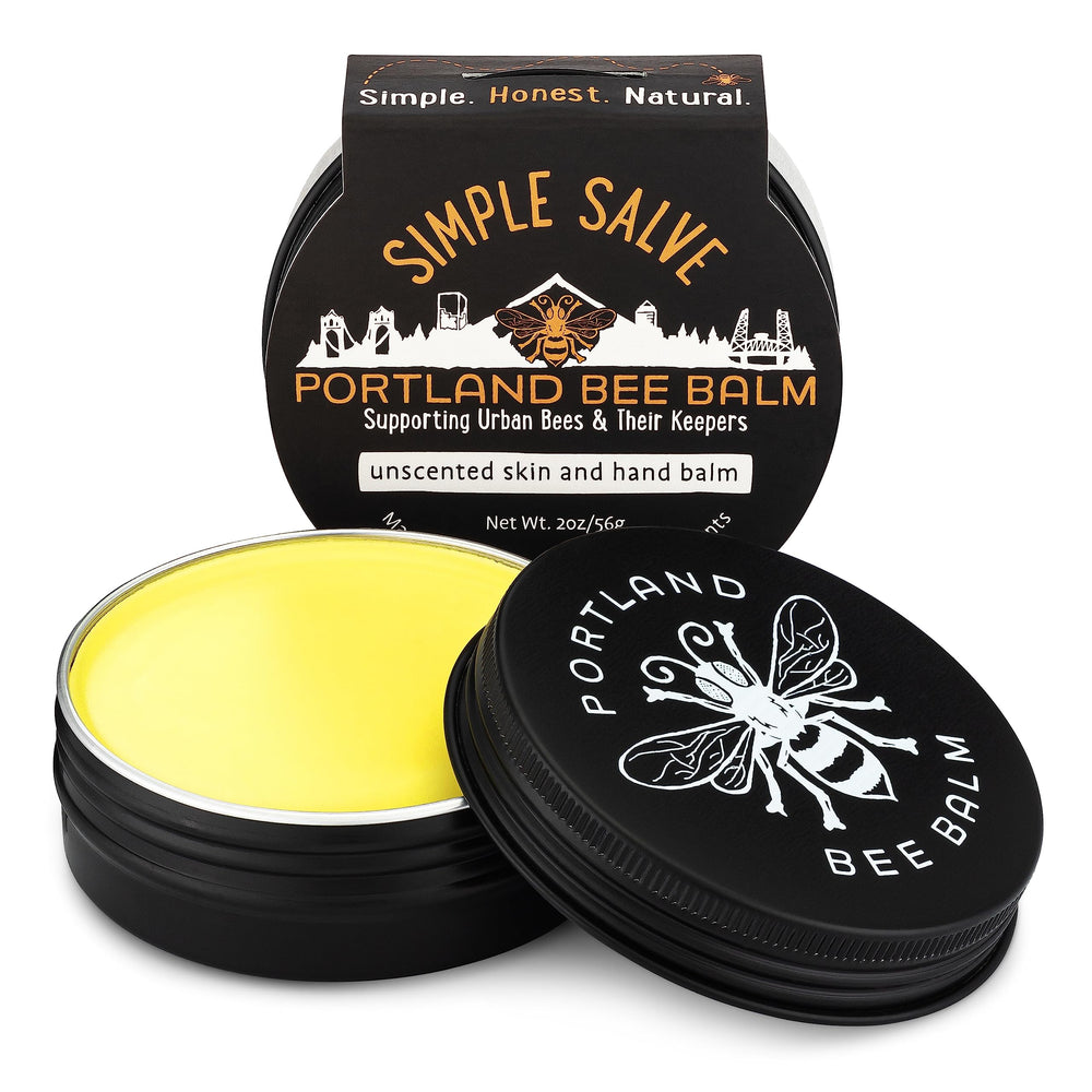 Portland Bee Balm ungüento Simple en tubo, hidratación suave para manos