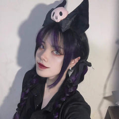 POYIPI kawaii plush ears headband closeup showing soft texture