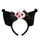 POYIPI plush ears headband in black for Halloween cosplay