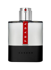 Prada Luna Rossa Carbon bottle front showcases premium masculine design for confident daily wear.