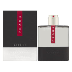 Prada Luna Rossa Carbon bottle top view, ideal for everyday confidence.