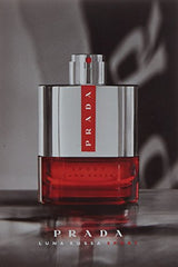Prada Luna Rossa Sport perfume spray shows a quick, uplifting mood boost for daily routines.