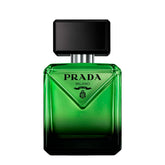 Prada Paradigme bottle front shows elegant perfume packaging for refined wear