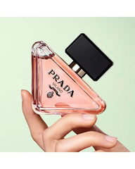 Prada Paradoxe ambrofix amber warmth derived from sugar cane for sustainable warmth.