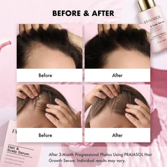 Praiasol Hair Growth Serum lightweight texture shown for all-day wear