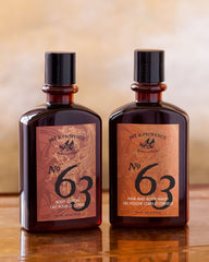 No.63 lotion applied on forearm for quick daily hydration.