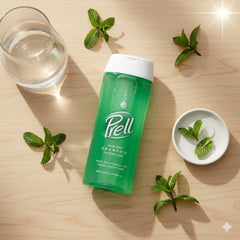 Prell Original Green Shampoo-label-detail highlights iconic formula and classic branding.
