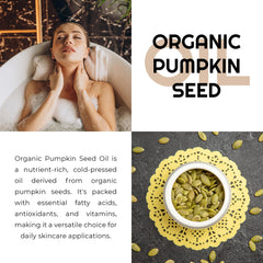 Premium Nature Pumpkin Seed Oil face application delivers gentle moisturization for soft skin
