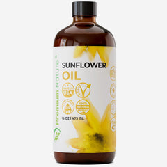 Premium Nature sunflower oil bottle 16oz for skin and hair nourishment