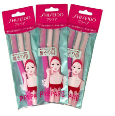 PREPARE FT Shiseido facial razor bundle closeup for precise grooming and smooth makeup prep