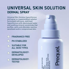 Prequel Skin Universal fine-mist application offers quick, refreshing cleansing after workouts.