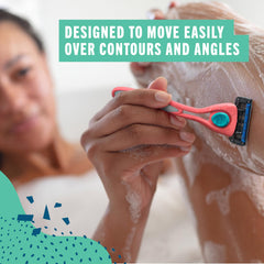 Preserve Shave5 ceramic-coated blades close-up for smooth, comfortable shaving.