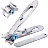 Pretty Diva Nail Clippers with wide jaw opening for thick nails, showing large cutting area for seniors