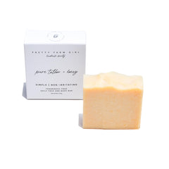 Pretty Farm Girl Pure Tallow + Honey Soap Bar packaging showcases eco-friendly materials for gentle skincare.