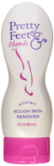 Pretty Feet & Hands Rough Skin Remover bottle shown for smoother feet and hands
