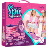 Pretty Me Spa Day Kit inflatable foot spa showcases at-home pampering.