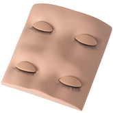 Pretty Memory: cabeza de maniquí con pestanas removibles para práctica.