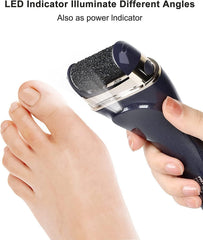 PRITECH two-speed 1900-2200 rpm power for efficient dead skin removal
