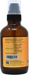 Prime Natural Moringa Oil pour bottle for easy application