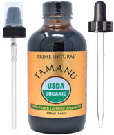 PRIME NATURAL Tamanu Oil bottle with pump for easy, mess-free application