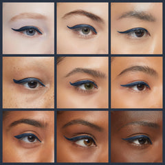 PrimePrometics PrimeEyes Glide Eyeliner applied on lid shows smooth, easy application.